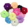 2021 Girl 4" Peony Flower Hair Clip Baby Beautiful Flowers barrettes for Headbands Headwear Hair Accessories