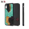 Waterproof Luxury Phone Cases 2021 Wholesale Scratch Resistant For iPhone 6 7 8 X Xr Xs Max Emerald Green Resin TPU Back Cover Shell