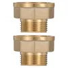 2 stks Draad Messing Snelle Connector Home Improvement Sanitair Pipe Slangen Verbindingsmontage Auto Wash Pipe Quick Connect-verbinding
