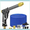 Supplies Patio Lawn Home & Gardenexpandable Garden Hose High Pressure Watering Alloy Nozzle Gun Adjustable Magic Flexible Car Wash Tools Se