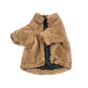 Ubrania dla psa psa grube pluszowy płaszcz misy Schnauzer Chihuahua Pet Costume Spring Autumn Dog Ubranie 266L