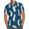 قمصان رجالية عارضة قميص هاواي هاواي شاطئ الصيف مضحك dachshund 3d مطبوعة المتناثرة المحملة الهيب هوب 01