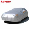 Kayme 210T cubiertas completas impermeables para coche protección solar uv para exteriores, protección contra el polvo, la lluvia y la nieve, ajuste Universal suv sedan hatchback