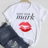 T-shirts Frauen Lip Leopard Liebe Mode 90er Jahre Trend 2021 Frühling Sommer Kleidung Grafik T-shirt Top Lady Print Weibliche T-shirt x0527