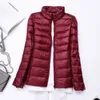 Damen Jacken Frühling Herbst Jacke Daunen Slim Fit Outwear Ultraleicht Größe XXXL Ultraleichte Winter Indoor Kurzmäntel