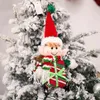 Transparent Elf Baby Doll Candy Tin Xmas Tree Hanging Bags Oraments Merry Christmas Decor Kids Naviidad Gift Box Favor