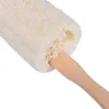 Naturlig loofah badborste med långt trähandtag exfolierande torr hud duschkroppskrubber spa massager RRE14970