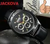 Relogio masculino tous les sous-cadrans fonctionnant montre à quartz 41mm calendrier de luxe Bracelet super cadeau de luxe hommes de qualité supérieure joli modèle montre-Bracelet en caoutchouc bracelet en silicone