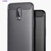 Modig och enkel 16T Mobiltelefonväska Lämplig för OnePlus 6 Mobiltelefon Skyddskåpa Antidrop Silikon Borstat Kolfibermönster Mjukt skal