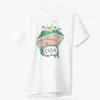 74J4 Mew Funny Summer Size Print Casablanca Crew Neck Bawełniany koszulka T-shirt Prezent Unikalny męski rękaw 210714