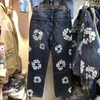 Damage Loose Adererror Jeans Hommes Femmes Streetwear Denim Ader Error Pantalon Pantalon Bell Bottom Skinny
