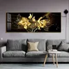 Zwart Gouden Roos Bloem Vlinder Abstract Wall Art Canvas Schilderij Poster Print Horizonta Foto voor Woonkamer Slaapkamer Decor 211025183658