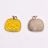 Halloween huile dégoulinant alliage drôle pendentif Cheveux Bracelet Collier DIY Boucles D'oreilles accessoires avion citrouille