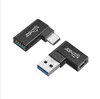 Conversor de cotovelo USB A para tipo C Tipo A para tipo C Adaptador USBA para USB C Conector 90 graus