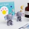 Inne wydarzenie Party Supplies Resin Ornament Cute Elephant Star Statue Ozdoby Ozdoby Rzemiosło Ciasto Desery Dekoracje Wykonawcy Urodziny DIY Accesso