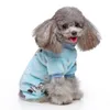 Hond Kerst Pyjama Kostuums Leuke PJ's Dog Apparel Sublimation Print Flanel Pet Clothes Winter Holiday Outfit Shirt voor honden Onesies Pomeranian Groothandel L A250