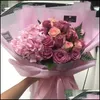 Packaging Office School Business & Industrialflower Wrap Waterproof Bouquet Gift Packing Paper Environmentally Friendly Matte Solid Color Dr