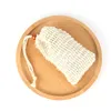 Natural Sisal Seifenbeutel Sparhalter Halter Bad Bad Toilettenversorgung Peeling Duschmaschen Seifen Aufbewahrungstaschen Kordelstring Schäumung Easy Bubble Foam Hersteller jy0954