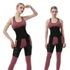 Neopren-Sauna-Schweißgürtel für Taille, Hüfte, Oberschenkel, 3-in-1-Übungstrainer, Korsett, Hüftlift, Hosen, Bein, Schlankheits-Shapewear-Anzug