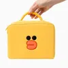 Brown Bear Cosmetic Bag Set Sacs de maquillage de canard jaune 1big + 1small Girls Travel Make Up Case Beauty Pouch Trousse de toilette Pink Bath Storage