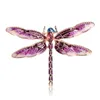 PINS, BROOCHES OI Ankomst Grön Emalj Dragonfly Zinc Alloy Insect Brosch Pins för kvinnor Barnkläder Kläder Tillbehör Smycken