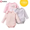 Arrival 3-pack Baby LOVE Striped Rompers Sets Clothing 210528