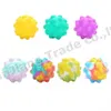 Tie dye arc-en-ciel figget bubble popper jouets boule spongieuse sensorielle silicone doigt amusant push bubbles jeu éducatif balles anti-stress presser jouet enfant cadeau de Noël H91701