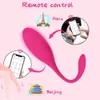 Mutandine Bluetooth Controllo APP wireless Vibratore Uova vibranti Palline indossabili Punto G Massaggio clitoride Giocattolo del sesso per le donne 210623