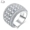 Обручальные кольца Dodo роскошные полные цирконевые баг, ширина 16 мм для женщин, красивые сияющие модные ювелирные изделия, целый ra01467792886