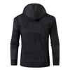 Men's Sweaters Cardigans Winter Warm Hooded Sweatearcoat Men Causal Knitwear Sweatear Jackets Coats Men Knitted Cardigans 211221