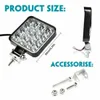 Lampada da lavoro a LED per auto da 48 W Lampada da lavoro Flood Spot Combo Lampade ATV Offroad SUV Camion 12 V 24 V Barra di illuminazione Lampada Faretto Modificato Hea3573284