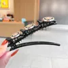 Crystal Beaded Hair Clip Imitation Pearl Braided Headwear Handmade Fixed Headband For Women Hair Accessories Jewelry1417629