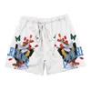 2021 Streetwear Shorts Men Bandana Pattern Mode Sommar Shorts Hip Hop Casual Andas Mesh Man Casual Pants H1210