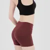 Entrenamiento de fitness de cintura alta sexy shorts mujeres desnudas a prueba de cuclillas de yoga de yoga de yoga de compresión de gimnasio
