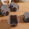 6pcs silicone a forma di orso di muffin tazza biscotti antiadere