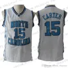 Vince Carter＃15ノースカロライナバスケットボールジャージザウコサイズS-XXL送料無料