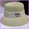 Moda chapéu de palha feminino designer casquette verão ao ar livre balde chapéu praia letras cabidas chapéus bonés boné de beisebol dos homens d227053f