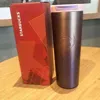 شرب برامج الشارب 16 أوقية كلاسيكية Starbucks تصاميم Thermos فراغ محمول كوب من الفولاذ المقاوم للصدأ من الفولاذ المقاوم للصدأ السفر CO2843