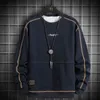 Felpe con cappuccio oversize da uomo Streetwear Hip Hop harajuku Felpe larghe da uomo Top Primavera Autunno Plus Size Pullover con cappuccio da uomo 211217