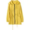 manteau de pluie jaune femme