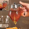 Kitchen Tools Squeeze Bottle Honey Jar Container Bee Drip Dispenser Kettle Storage Pot Stand Holder Juice Syrup Cup Accessories