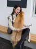 2021 Banket Luxury Winter Scarf, High-End Men's Swomen's Fox Fur Scarf, 100% Natural One-Piece Warmth Real Fox Fur Collar H0923