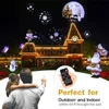 Christmas Laser Projector Animation Effect IP65 Indooroutdoor Halloween Projector 12 Patronen SnowflakesNowman Stage Light Y203021049