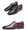 Zapatos Oxford de boda para hombre, zapatos de lujo, zapatos de vestir Brogue de cuero genuino negro para hombre, botas de diseñador formales de negocios sin cordones