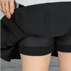 Women Short Skirt High Waist Pleated Skirts for Four Seasons Student Preppy Skirt Women Cute Sweet Girls Dance Skirt Black White 210306