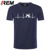 REM Özel Baskılı T Shirt erkek Kısa Kollu OP O-Boyun Davullar Davulcu Heartbeat Gömlek 210716