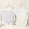 Creative Sublimation Handbag Environmental Shopping Tote Bags Non-woven Storage Bag DIY Christmas Gift Party Supplies