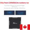 Navio do Canadá Smart TV Caixa Android 9.0 x96 máx Plus 4GB 32GB Amlogic S905x3 Quad Núcleo 5.8GHz WiFi 4K 60fps