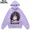 Hip Hop Hoodie Sweatshirt Streetwear Japanische Anime Mädchen Harajuku Hoodie Männer HipHop Japan Cartoon Hoodie Pullover Lose LJ201028