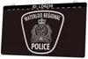 LD6239 Waterloo Regional Polícia 3D gravura LED sinal de luz atacado